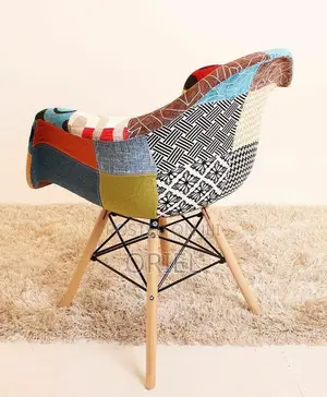 Home Chairs; Unique Patchwork Armrest Chair for Reading Nook