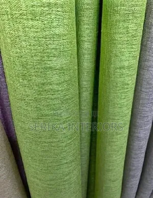 Linen Green Curtains Linen Green Curtains Environmental Friendly