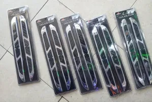 2pcs Air Flow Intake Cover Abs Chrome Hood Vent