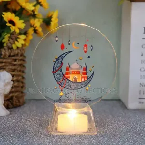 Ramadan Mubarak Led Candle Decor