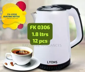 1.8litres Ailyons Plastic Kettle White