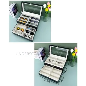 12 Slots Double Layer Glasses Organize