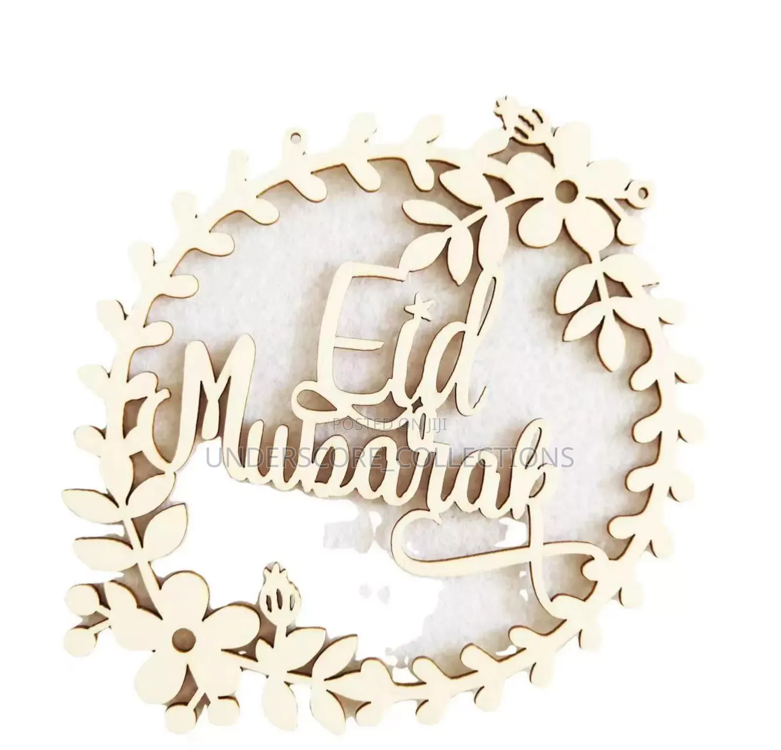 Round Eid Mubarak Door Decor