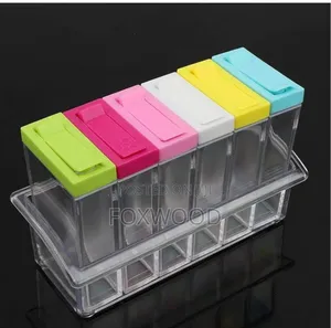 6 PCS Transparent Spice Seasoning Set