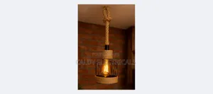 Vintage Hemp Rope Single Pendant Light Ht4e