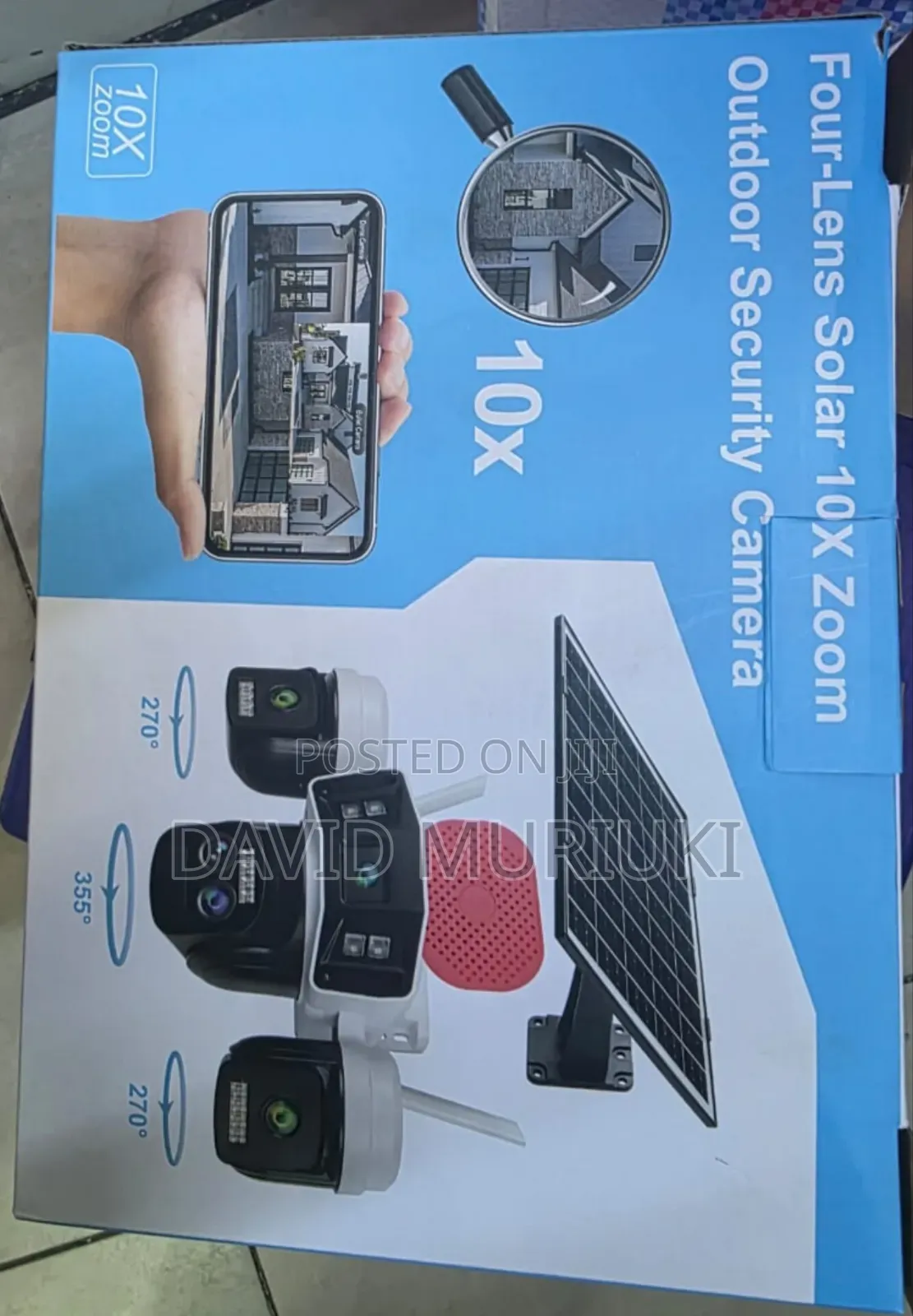 360° Solar Cameras With Alarm.