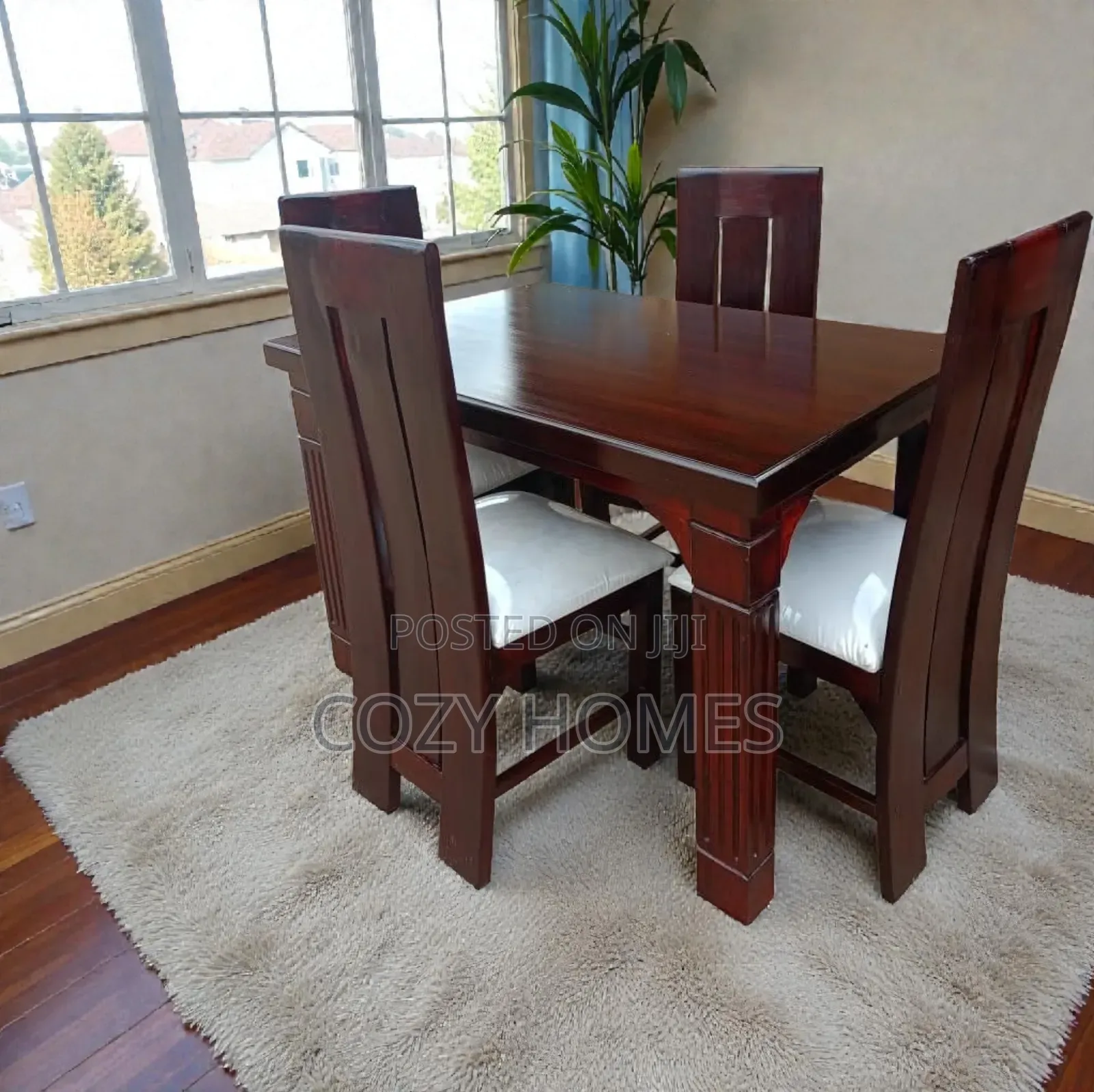 Dining Table, a Rectangular Wooden Dining Table With Matching Chairs
