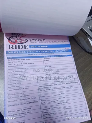 50 by 2 A4 Receipt Books Printing /