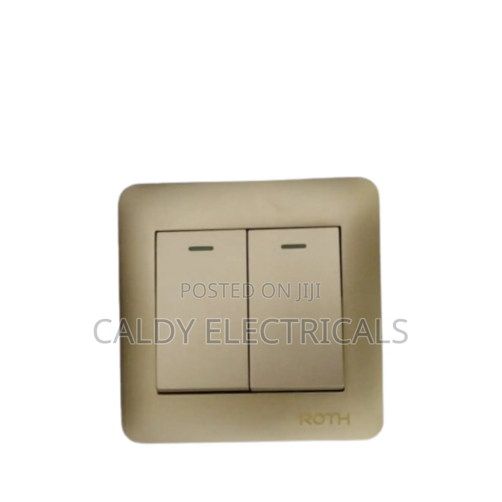 Executive 2gang 2 Way Gold Switch