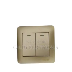 Executive 2gang 2 Way Gold Switch