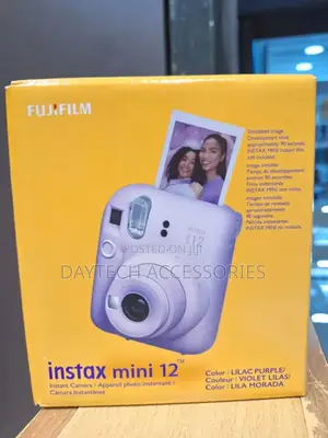 Fujifilm Instax Mini 12 Instant Camera in Lilac Purple.