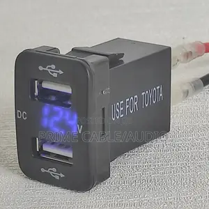 Car Charger for Toyota With Dual Usb Charger and Voltage Display