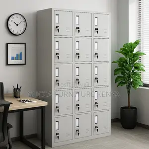 15-door Metallic Office Locker Cabinet