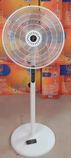 Urk 16" Stand Alone Fan With Remote (White)