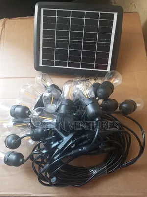 Solar-Powered Outdoor String Lights 7m 10 Bulbs