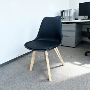Armless Leather Cushioned Dining Eames Chair
