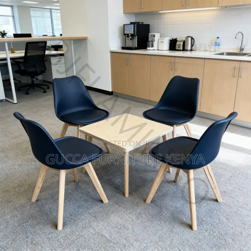Armless Leather Cushioned Dining Eames Chair