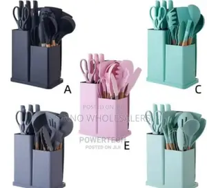 All Colours New 19pcs Silicone Spoons