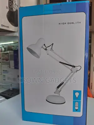 Desk Lamp E27 Bulb Holder Flexible Swing Arm Light
