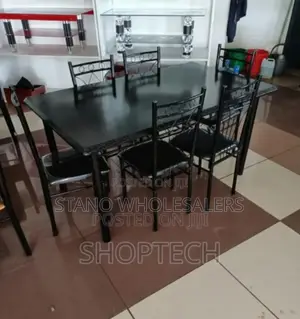 Black New -6 Sitter Dinning Table