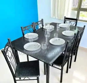 Glass Top 6 Sitter Dinning Table