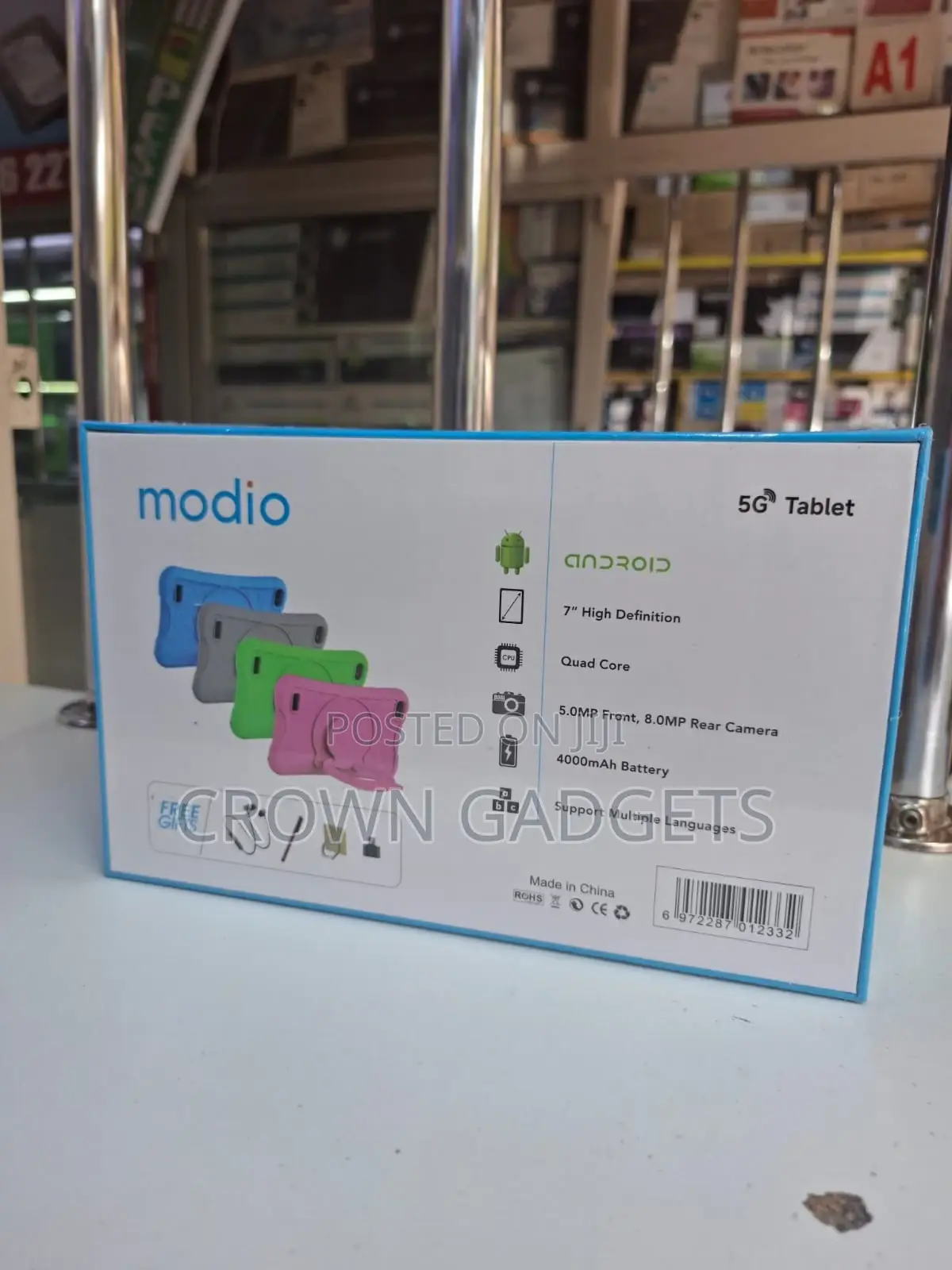 Modio M730 Android 7" Kids Tablet Dual Camera Sim Slot