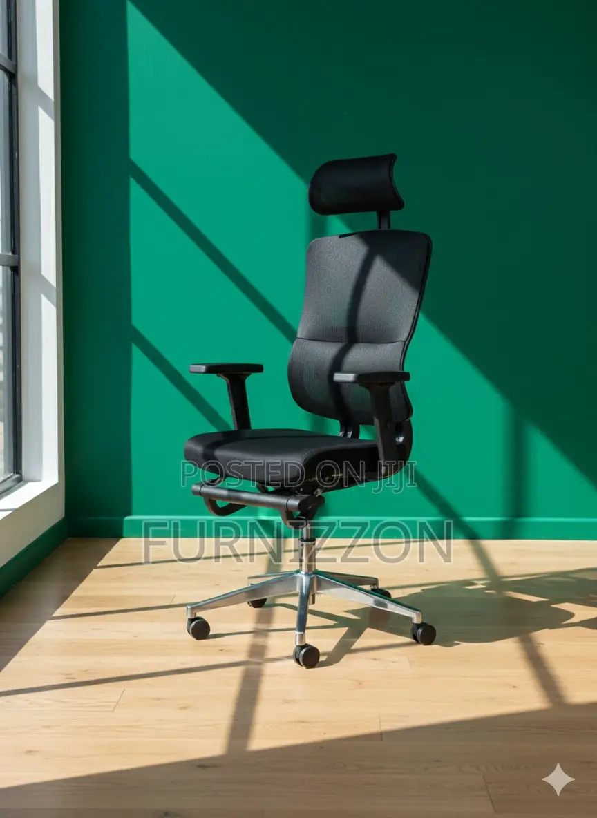 Height Adjustable Mesh Chair With Headrest