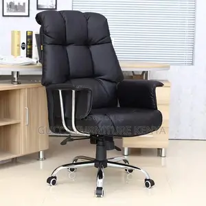 Executive Leather Reclining Office Desk Chair