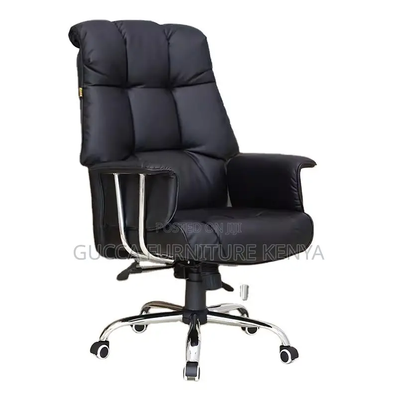 Executive Leather Reclining Office Desk Chair