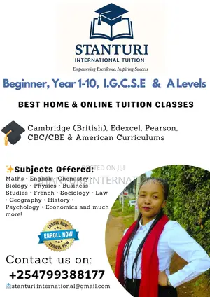 Tuition Cambridge, Edexcel, Pearson, American (Beginner To Igcse)