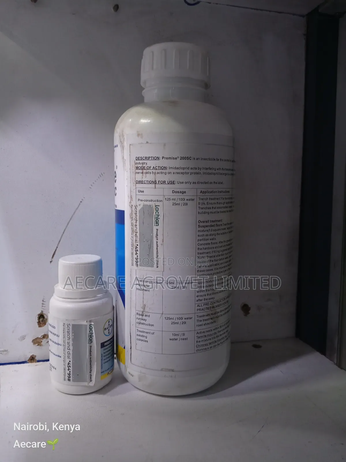 Premise 200sc Termiticide 50ml, 250ml, 1litre