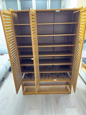 Modern 10 -Tiee Bamboo Shoe Storage Cabinet With Ventilation