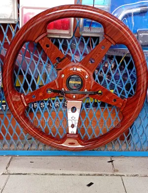 Premium Wooden Deep Dish Momo Steering Wheel – Stylish Durable