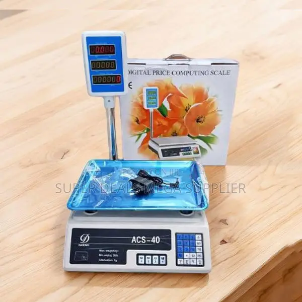 Space Efficient Acs 40 Led Computerized Digital Weighing Scale