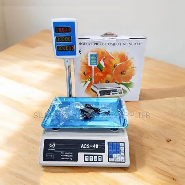 LCD Display Acs 40 Upto 40kgs Computerized Digital Weighing Scale