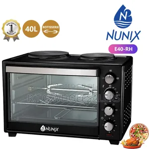 Nunix 4 Knob Settings 40 Litres Electric Rotisserie Oven