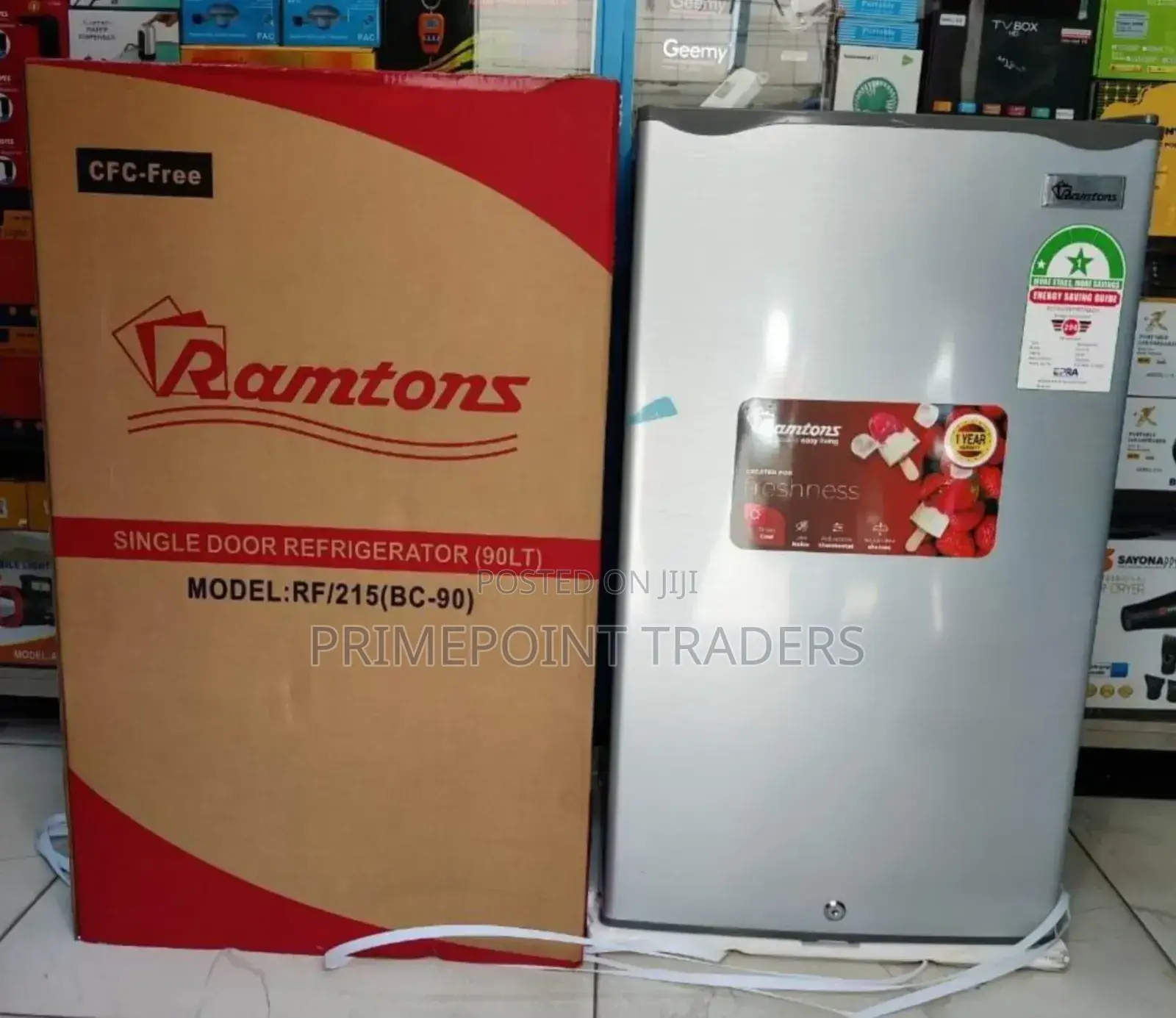Ramtons Single Door Fridge 90litres