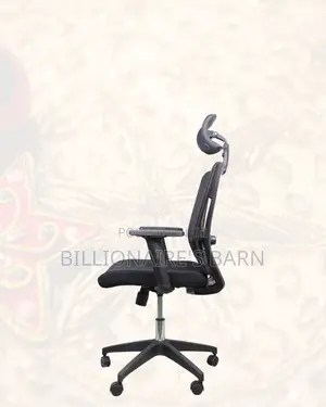 Breathable Mesh Office Chair — Posture Support, Adjustable Headrest