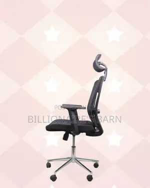 Black Ergonomic Office Chair | Office-Ready Style, Strong Base