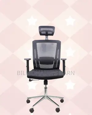 Black Ergonomic Office Chair | Office-Ready Style, Strong Base