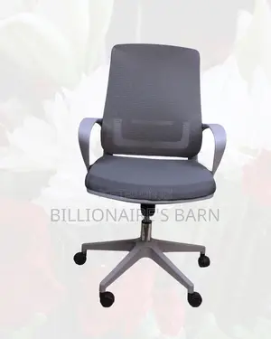Grey Ergonomic Work Chair | Smooth Movement, Cool Mesh Backrest