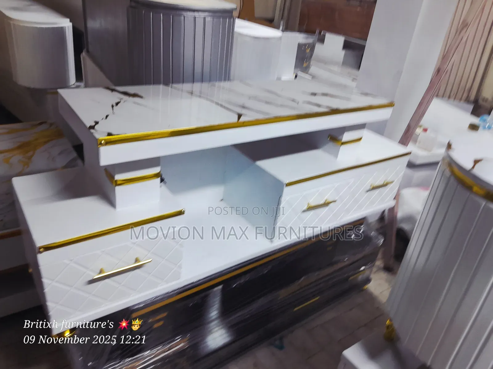 Marble Tv Stand 4fts
