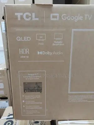 Tcl 32" Frameless Qled Google Tv, Dolby Audio, Bluetooth, Cast Enabled