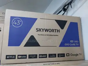 Skyworth 43" Frameless 4k Uhd Google Tv, Bluetooth And Cast Enabled