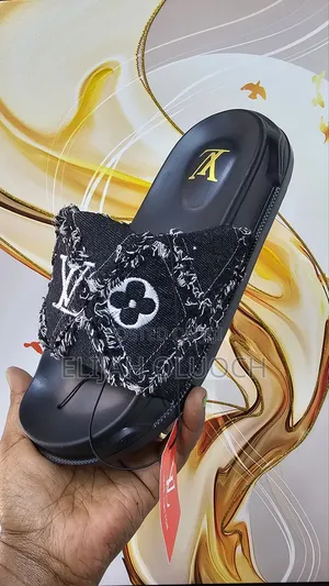 Louis Vuitton Denim 'black' Slides 
Quality