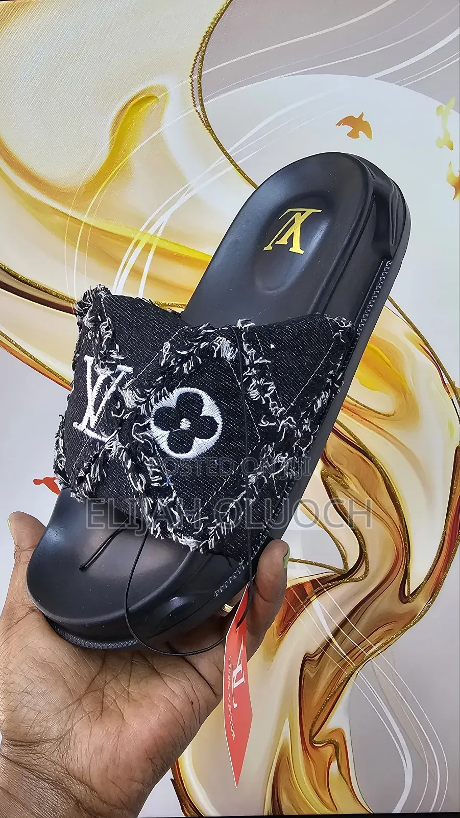 Louis Vuitton Denim 'black' Slides 
Quality