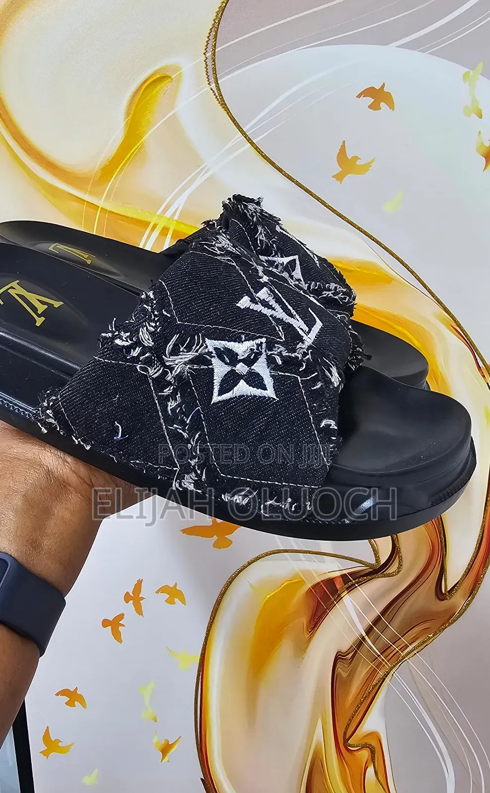 Louis Vuitton Denim 'black' Slides 
Quality