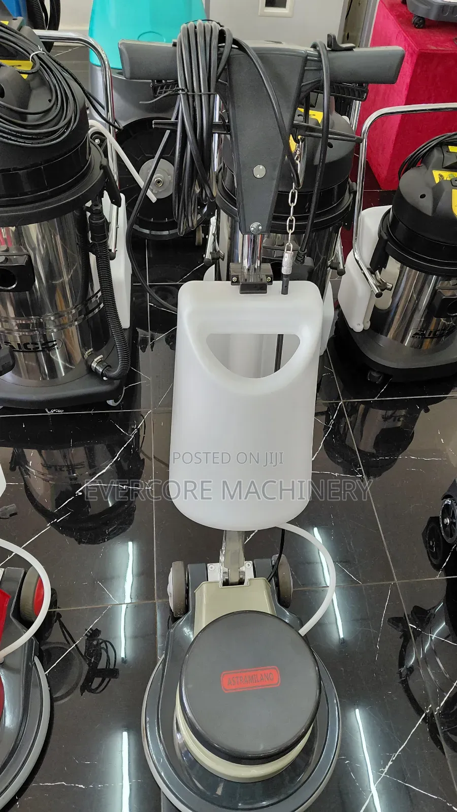 Carpet Scrubbing Machine With Brushes and Pad Holder Offer.