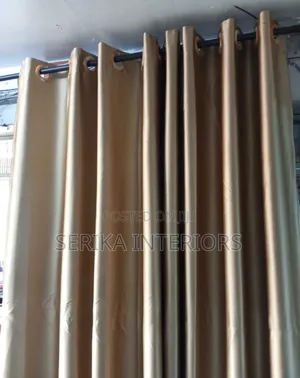 Cream Total Block Out Curtains Curtains Environmental Friendly