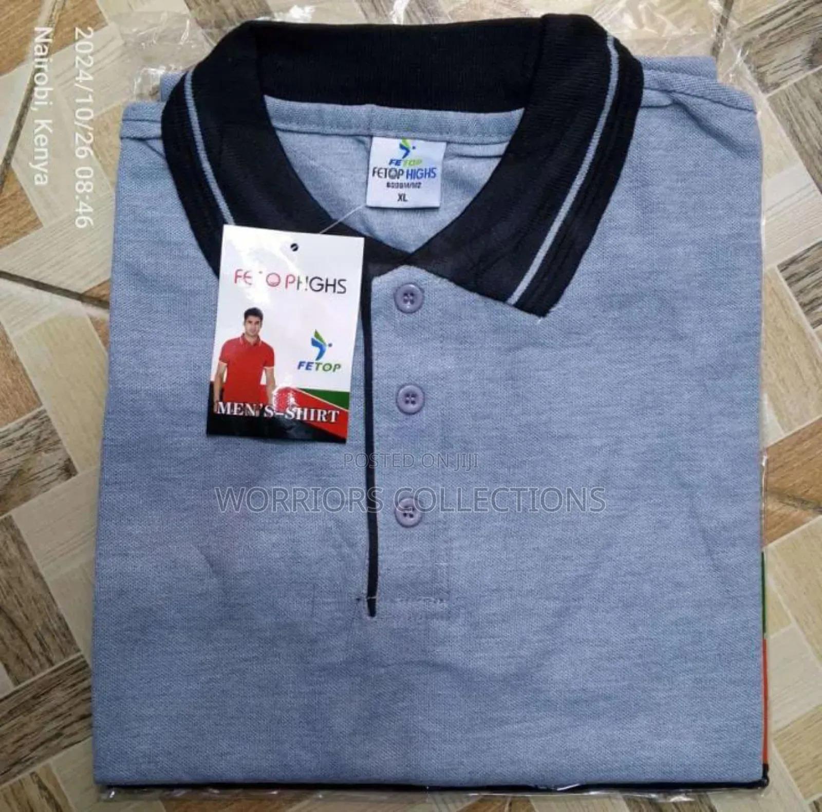 Grey Polo T-Shirts Available
